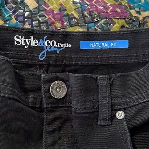 Womens 6P Black jeans stretchy Style & Company Sale